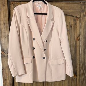 Maurices Blush Double-Breasted Blazer